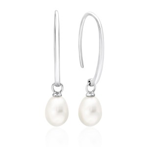 Cercei argint lungi cu perle naturale albe DiAmanti SK22111E_W-G (Argint 925‰ 2 g.)